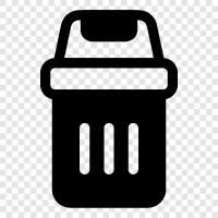 Müll, Recycling, Müllentsorgung, Mülleimer symbol