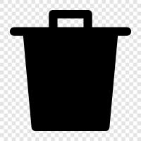 garbage, rubbish, garbage can, trash can lid icon svg