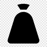 garbage bag, kitchen garbage bag, bag for kitchen garbage, garbage bag for icon svg