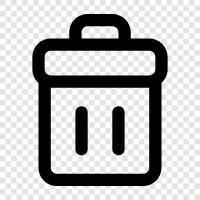 garbage, garbage disposal, waste disposal, garbage can icon svg