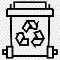 garbage bin, garbage can, recycling can, garbage truck icon svg