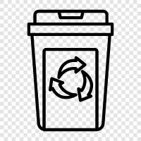 garbage bin, waste bin, garbage can, recycling bin icon svg
