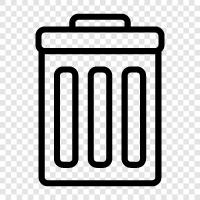 garbage bin, rubbish bag, garbage bag, recycling bin icon svg