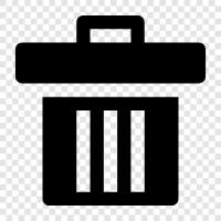 Müll, Mülltonne, Recycling, Kompostierung symbol