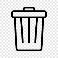 Garbage Can, Waste Bin, Recycling Bin, Garbage icon svg