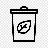 garbage can, garbage, refuse, garbage bag icon svg