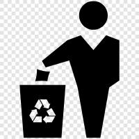 garbage can, recycling, garbage disposal, recycling center icon svg