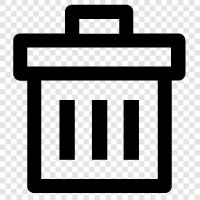 Garbage Can, Can, Waste Bin, Recycling Bin icon svg