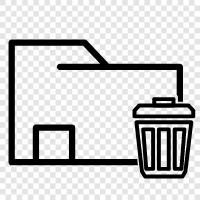 Garbage Can, Trash Can, Recycle Bin, Trash Folder icon svg