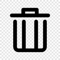 Garbage Can, Recycling Bin, Trash Can icon svg