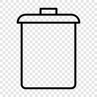 Garbage Can, Can, rubbish, garbage icon svg