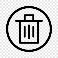 Garbage Can, Recycling Bin, Trash, Rubbish icon svg