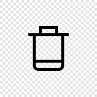 Garbage Can, Recycling Bin, Waste Bin, Trash Can icon svg