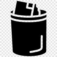 Garbage Can, Trash Can Lid, Trash Can Stand, Trash Can icon svg
