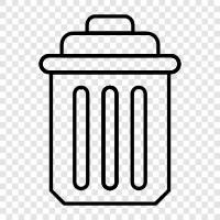 Garbage Can, Trash Can Liners, Trash Can Company, Trash Can icon svg