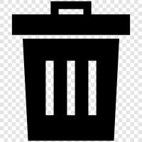 Garbage Can, Recycling Bin, Trash Truck, Trash Can Lin icon svg