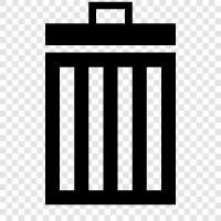 Garbage Can, Recycling Bin, Trash Can icon svg