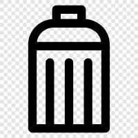 garbage can, rubbish bin, trash bin icon svg