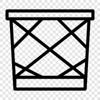 Garbage Can, Recycling Bin, Trash Can Liner, Trash icon svg