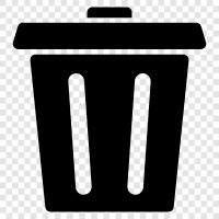 Garbage Can, Recycling Bin, Trash Bag, Waste Bin icon svg