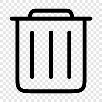 Garbage Can, Recycling Bin, Can, Trash icon svg