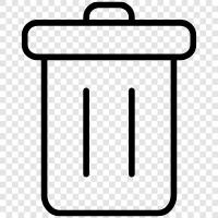 Garbage Can, Recycling Bin, Trash Can Liner, Trash icon svg