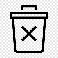 garbage, refuse, rubbish, dump icon svg