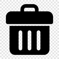 Garbage, Recycling, Trash Can, Garbage Can icon svg