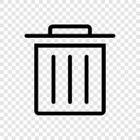 garbage, garbage disposal, recycling, trash can icon svg