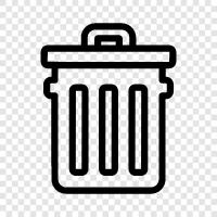 garbage, rubbish, garbage can, garbage truck icon svg