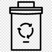 garbage, rubbish, garbage can, rubbish bin icon svg