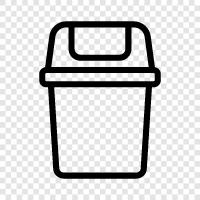 garbage, garbage can, recycling, recycling bin icon svg