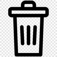 garbage, trash can, recycling, garbage can icon svg