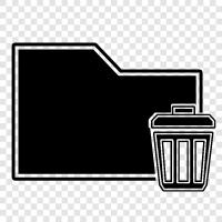 Garbage Folder, Trash Can, Recycling Bin, Recycling icon svg