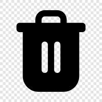 garbage, rubbish, garbage disposal, recycling icon svg