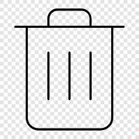 garbage, rubbish, junk, waste icon svg