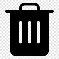 garbage, rubbish, waste, recyclables icon svg