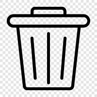 garbage, junk, refuse, rubbish icon svg