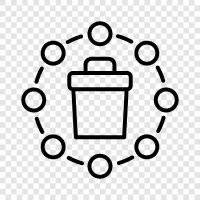 Müll, Abfall, Müllwagen symbol
