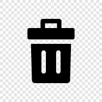garbage, recycling, garbage can, trash icon svg