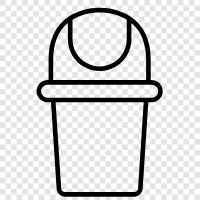 garbage, rubbish, garbage can, garbage disposal icon svg