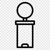 garbage, waste, rubbish, garbage can icon svg