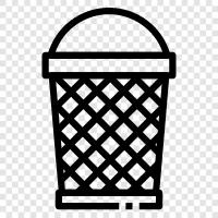 garbage, container, waste, recyclable icon svg