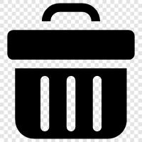 garbage, garbage can, trash can, garbage disposal icon svg