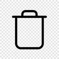 garbage, rubbish, garbage disposal, recycling icon svg