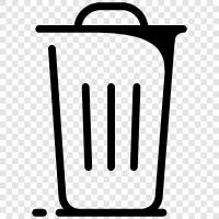 garbage, recycling, junk, garbage can icon svg