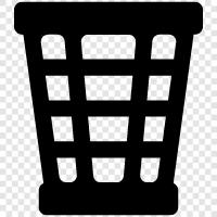 garbage, garbage can, trash can, garbage collection icon svg