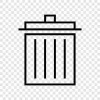 garbage, garbage can, recycling, litter icon svg