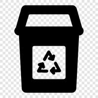 garbage, rubbish, garbage can, recycling icon svg