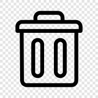 Garbage, Trash Can, Trash Removal, Recycling icon svg